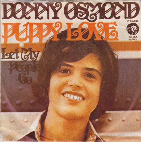 Donny osmond puppy love - Mar 23, 2017 · Donny Osmond. March 23, 2017 ·. Follow. In honor of #NationalPuppyDay ... Most relevant. Diane Ormrod. I remember this jacket. I loved it. You wore it on the cover of "Portrait of Donny" that I bought when i was about 8 years old, and then when i was 27 years old and I met you on The Spirit of New York, you signed my album. 